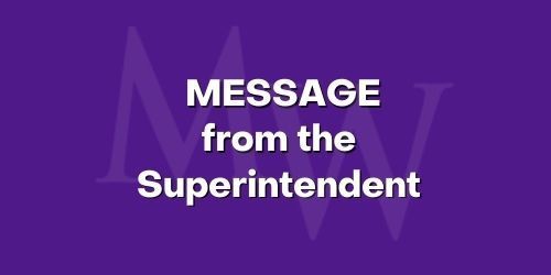 Message from Superintendent Rodriguez