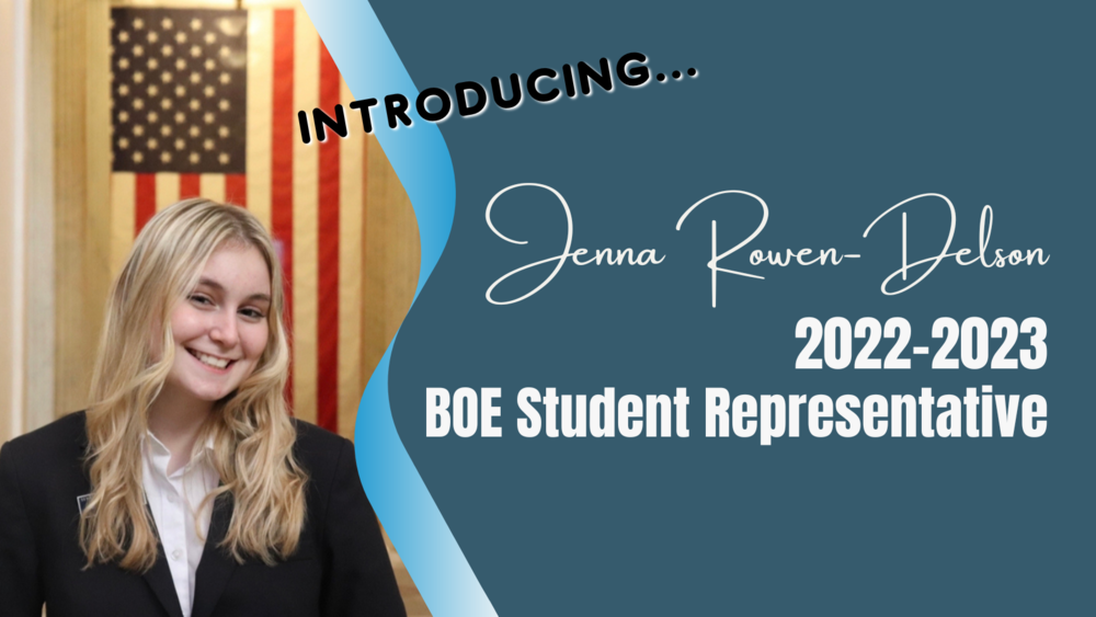 Meet Your 2022 2023 BOE Student Representative Pine Tree Elementary