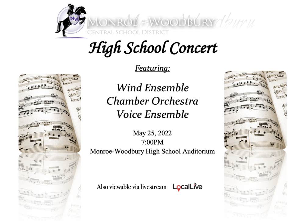Flyer for May 25 Concert
