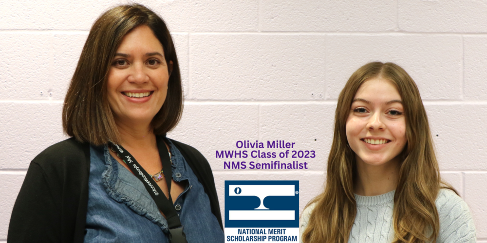Principal Soto with student Olivia Miller