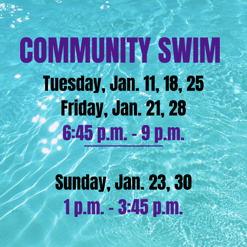 Community Swim schedule