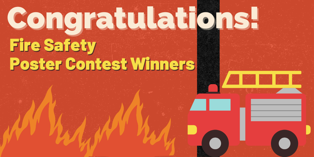 Fire Safety Poster Contest winners