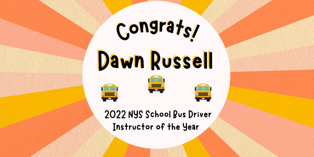 Congrats to Dawn Russell graphic