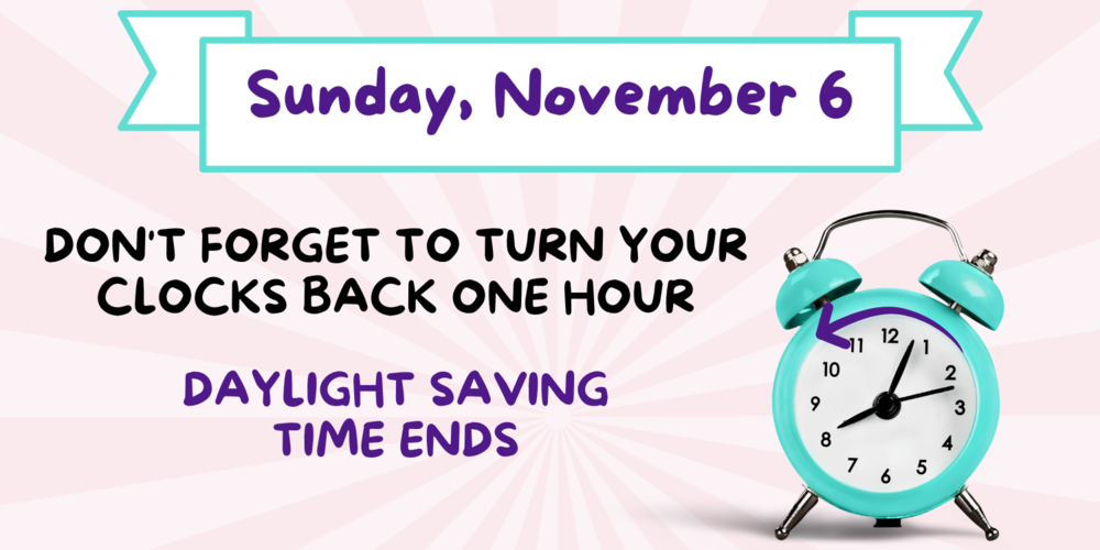 Daylight savings time graphic