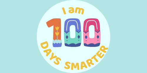 Celebrating 100 Days graphic