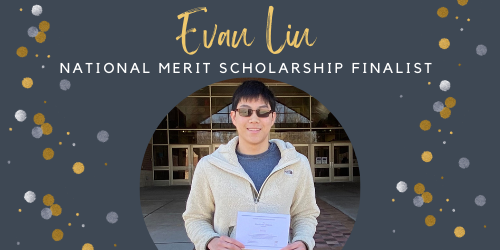 Evan Liu. named finalist in national merit scholarship program