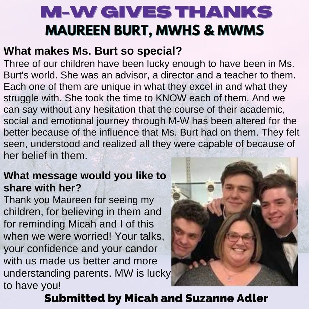 MW Give Thanks for Maureen Burt