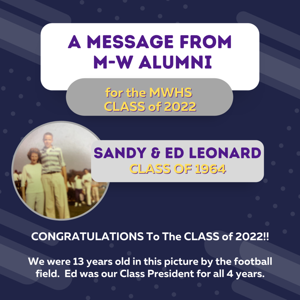 Message from alumni