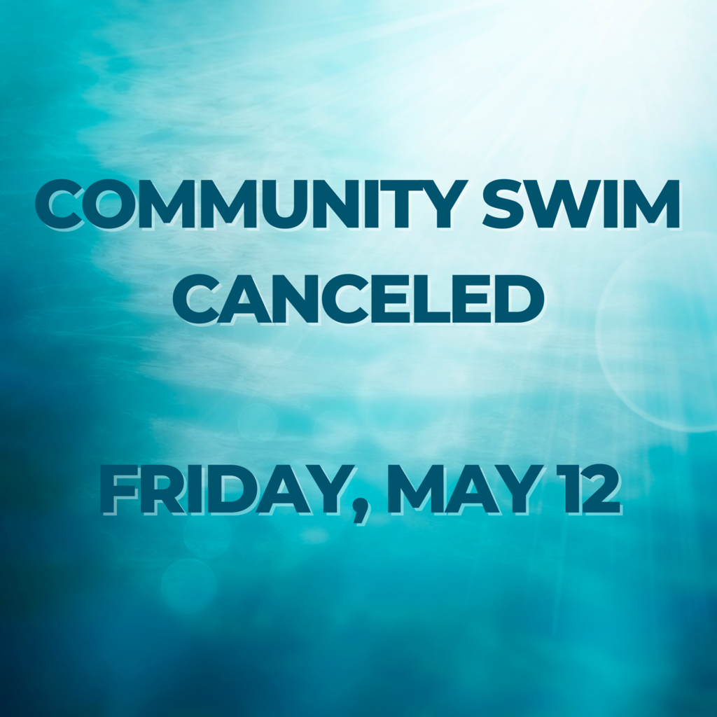 Community Swim canceled
