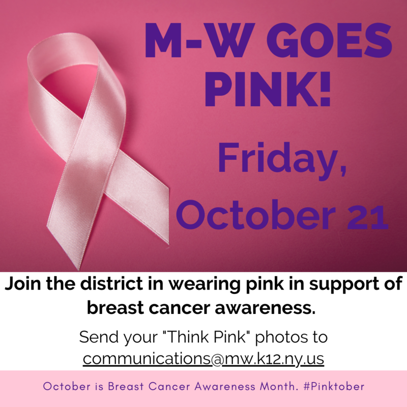 WEAR PINK ON FRIDAY OCTOBER 21 Pine Tree Elementary