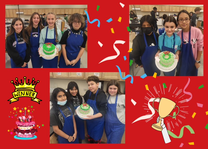 Grade 7 cake decoration winners