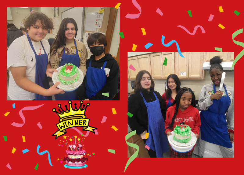 Grade 7 cake decoration winners